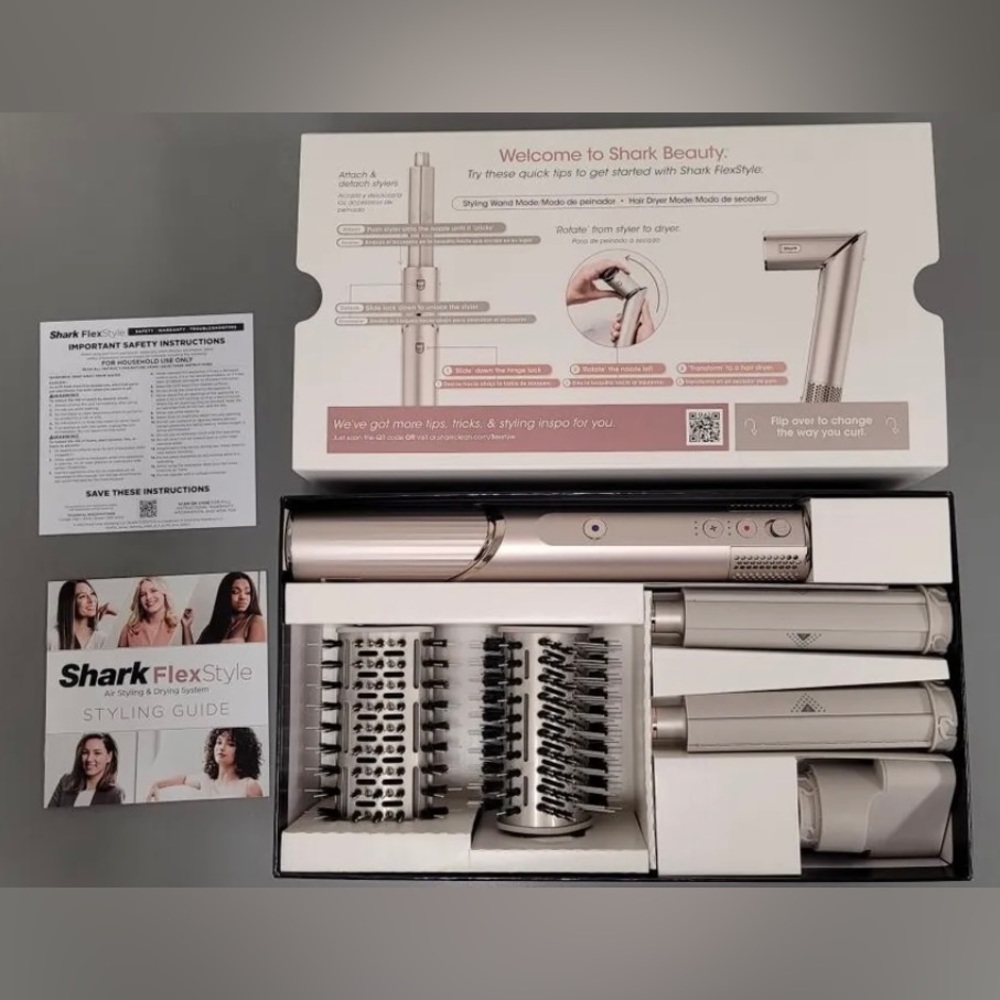 IN BOX Shark FlexStyle Air Styling & Drying System Hair Blow Dryer Multi-Styler